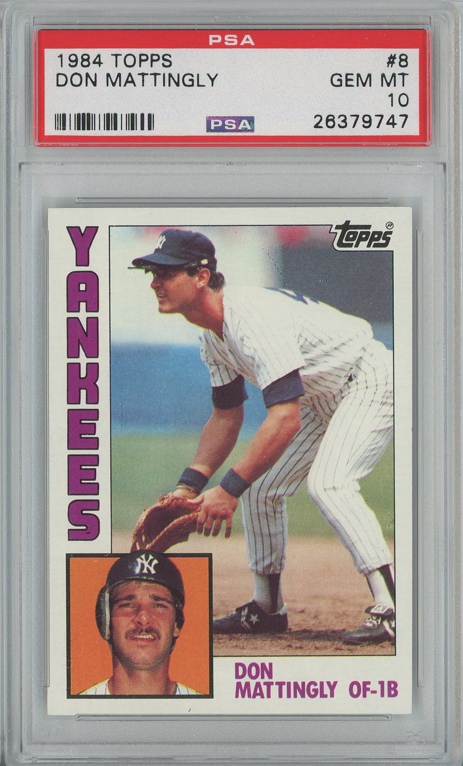 #8 Don Mattingly Yankees RC