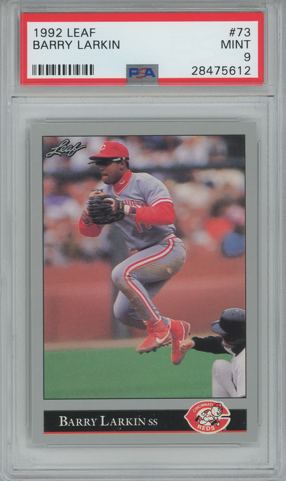 #73 Barry Larkin Reds PSA 9