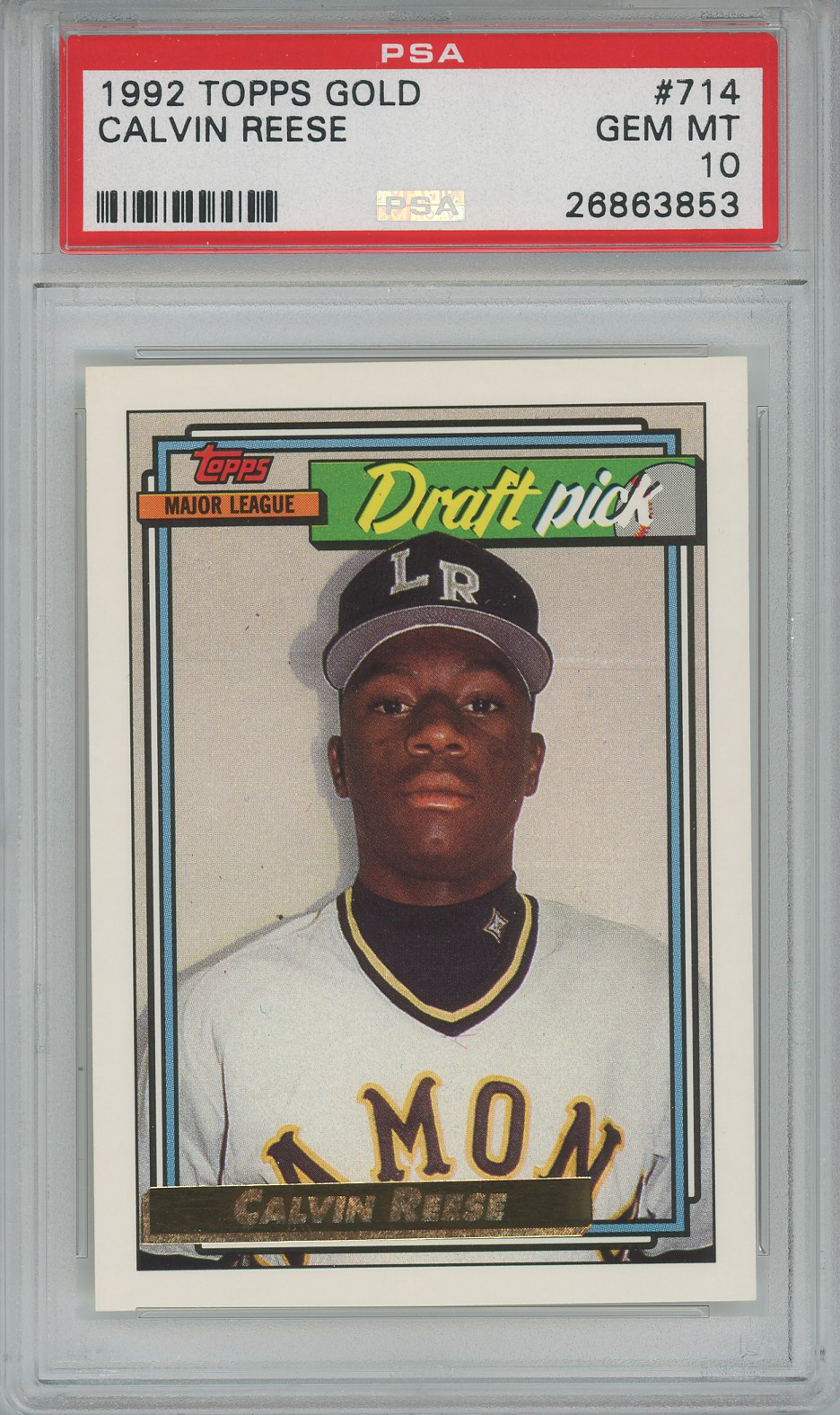 #714 Pokey Reese Reds RC PSA 10