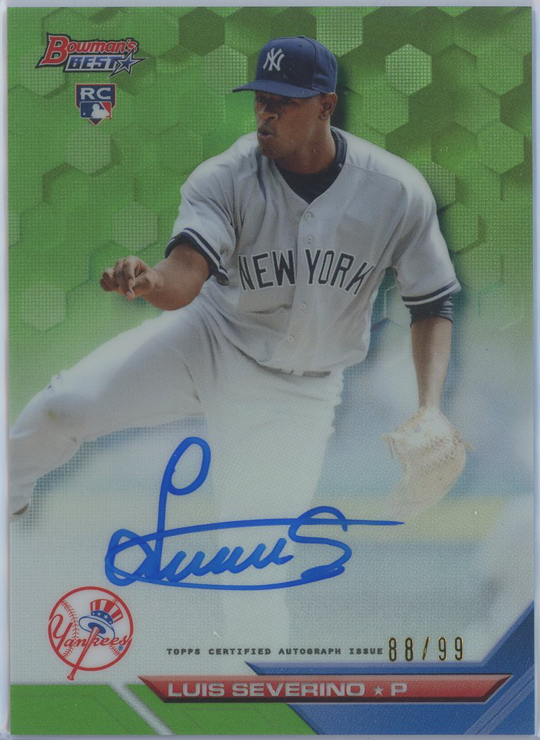 #B16-LS Luis Severino Yankees RC Auto