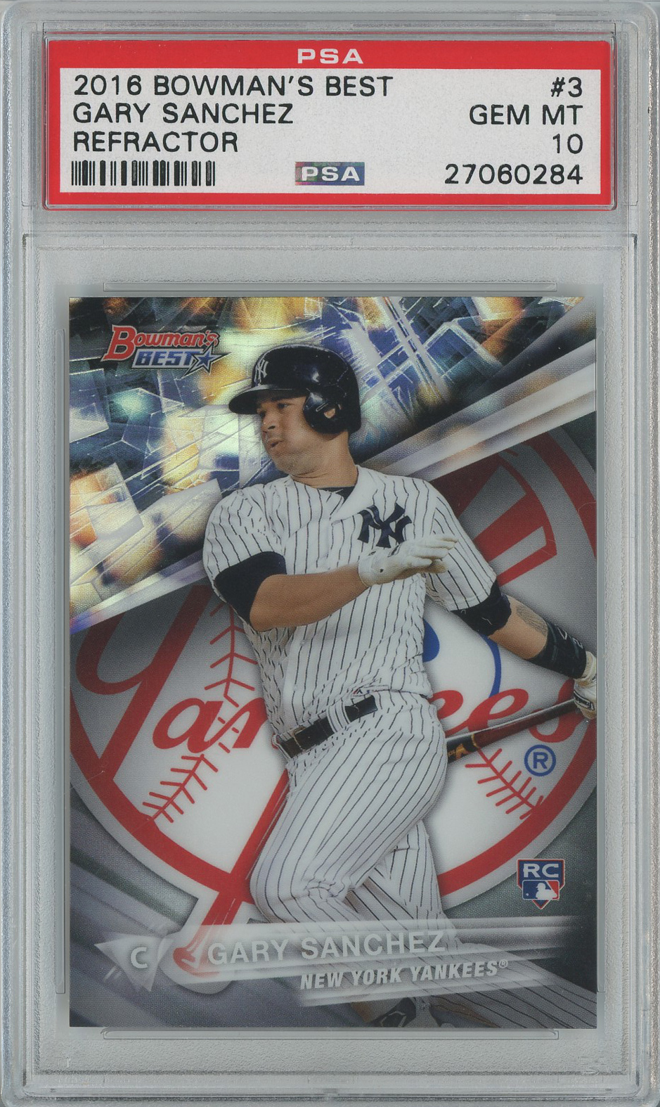 #3 Gary Sanchez Yankees RC PSA 10