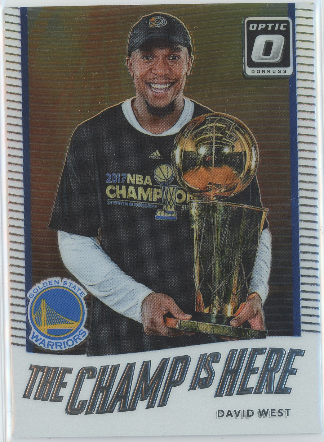 2017-18 Donruss Optic The Champ is Here #14 David West Warriors