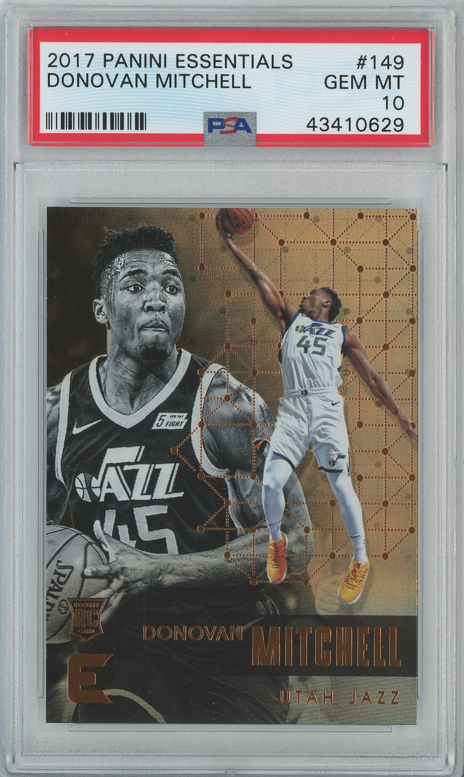 #149 Donovan Mitchell Jazz RC PSA 10