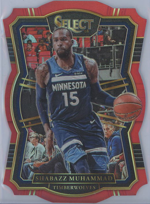 2017-18 Select Prizms Die Cut Red #116 Shabazz Muhammad Timberwolves 056/135