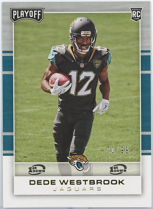 2017 Playoff 1st Down #228 Dede Westbrook Jaguars RC 70/99