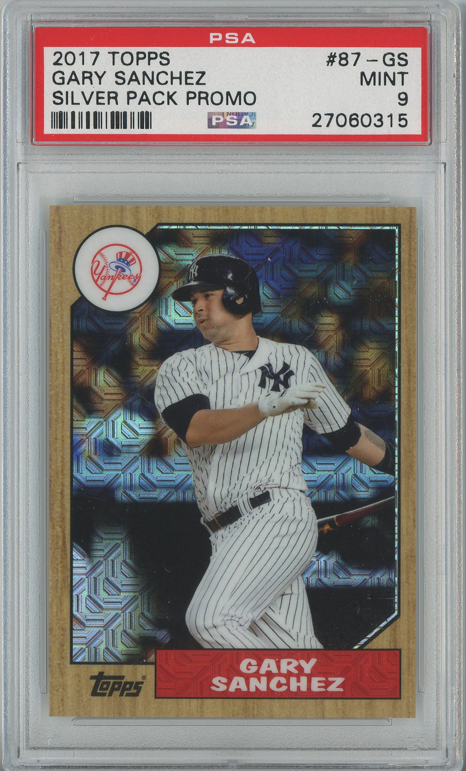 #87-GS Gary Sanchez Yankees PSA 9