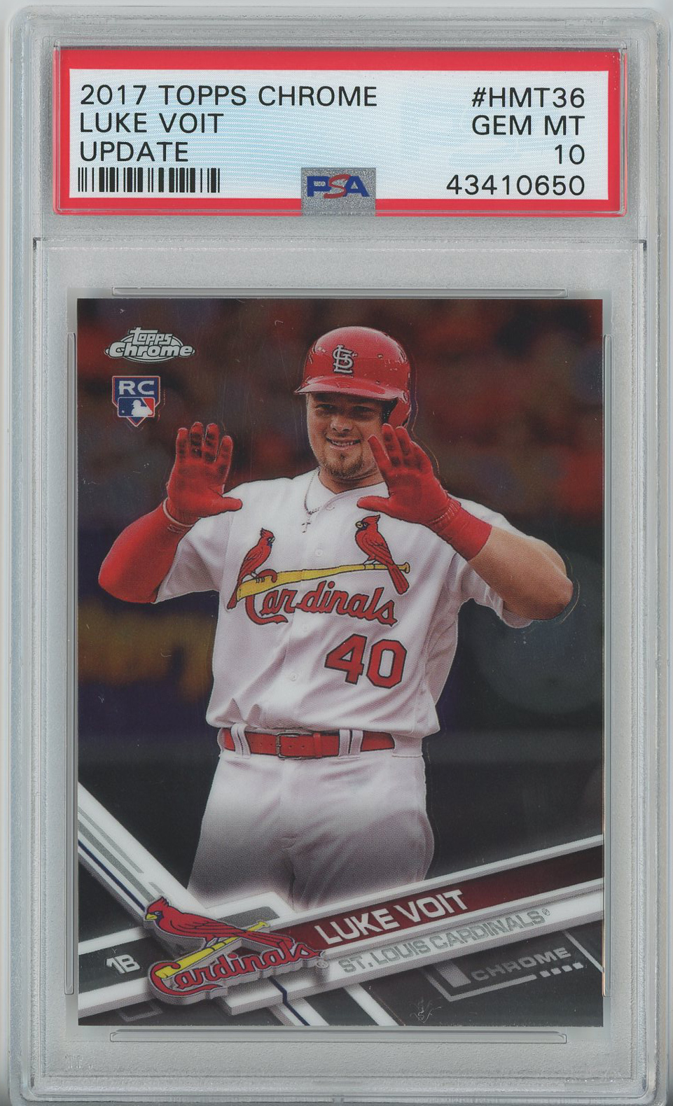 #HMT36 Luke Voit Cardinals RC PSA 10