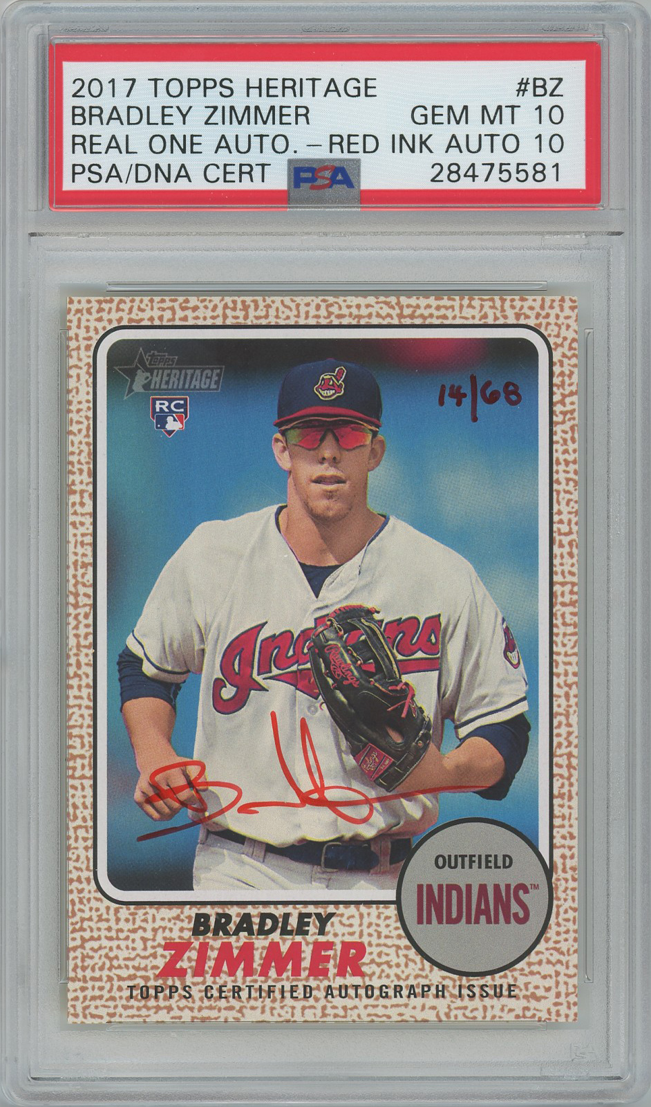 #ROA-BZ Bradley Zimmer Indians RC Auto