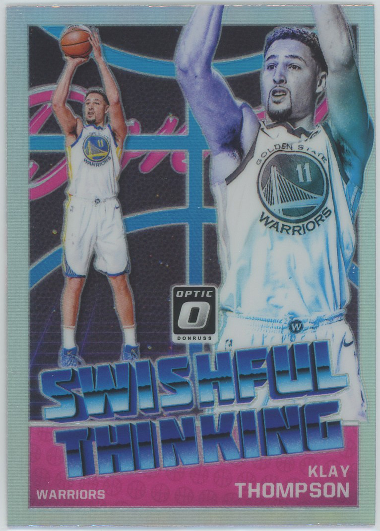 2018-19 Donruss Optic Swishful Thinking Holo #2 Klay Thompson Warriors