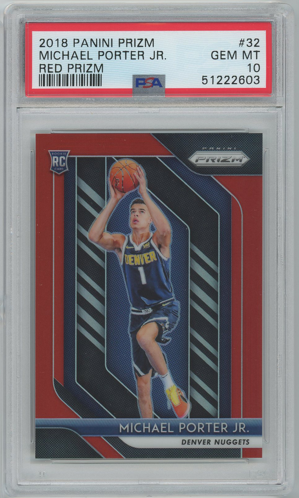 #32 Michael Porter Jr. Nuggets RC PSA 10