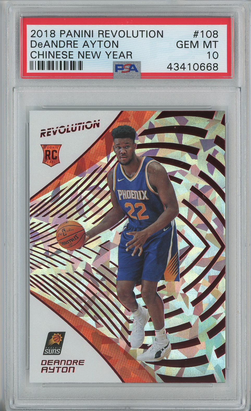 #108 Deandre Ayton Suns RC PSA 10