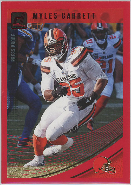 2018 Donruss Press Proof Red #72 Myles Garrett Browns