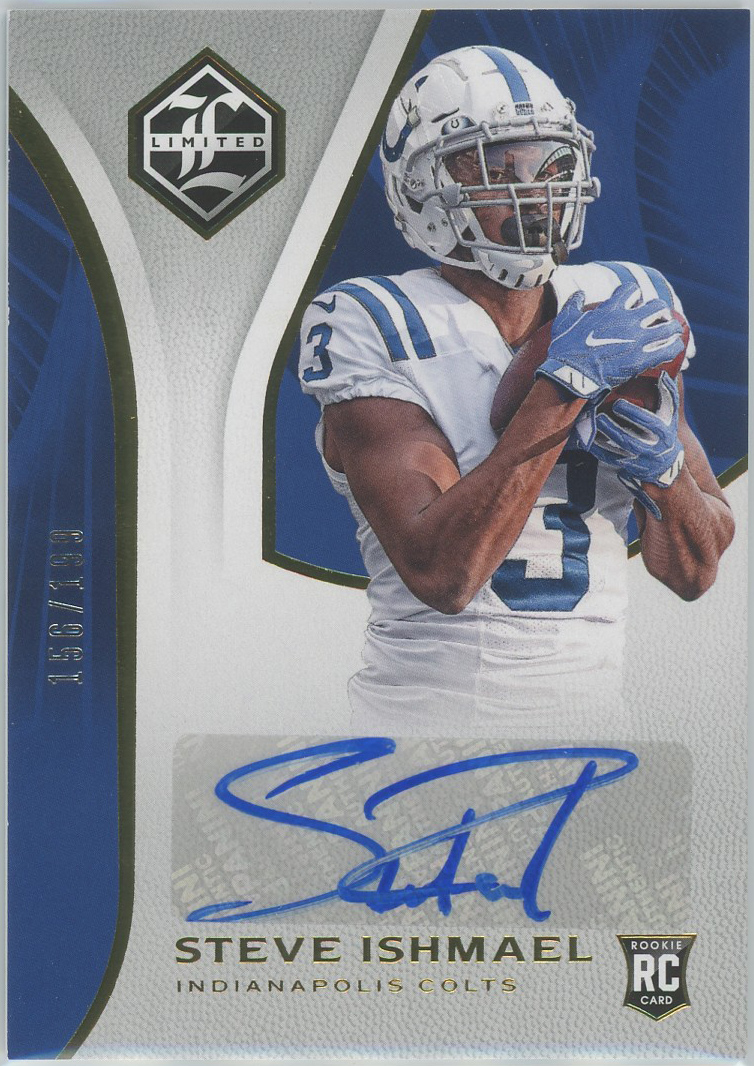 2018 Limited #185 Steve Ishmael Colts RC Auto 156/199