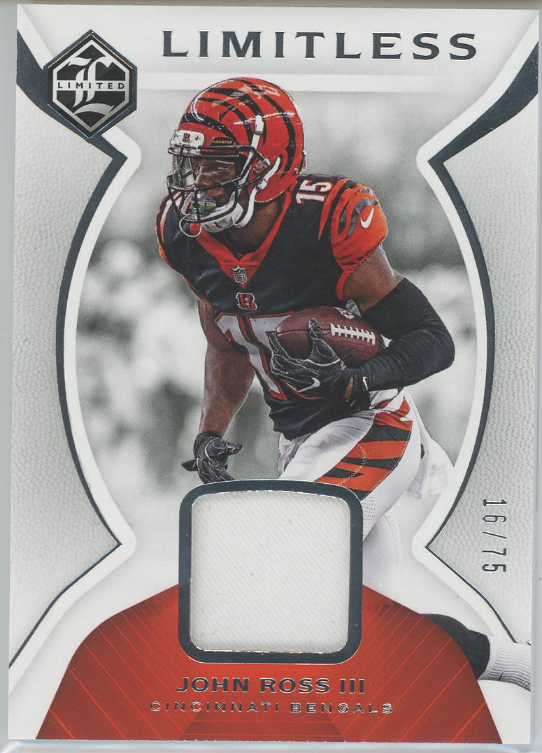 2018 Limited Limitless Materials Silver Spotlight #LM-JR John Ross III 16/75