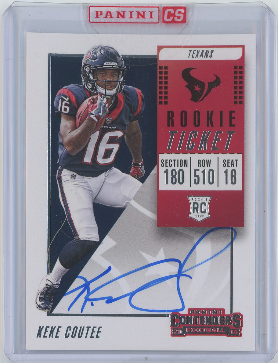 #128 Keke Coutee Texans RC Auto