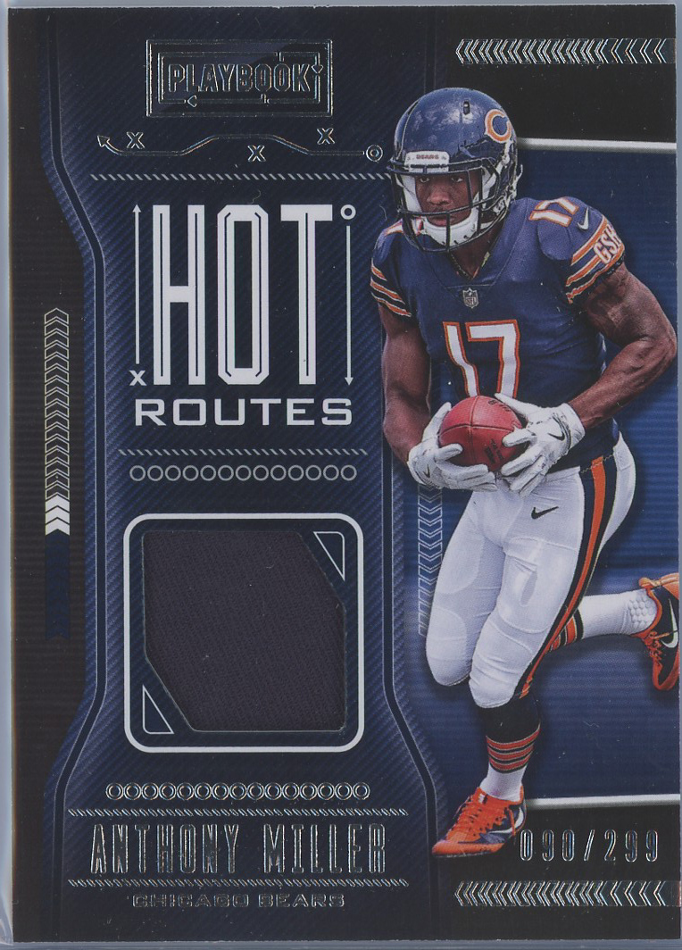 2018 Panini Playbook Hot Routes Jerseys #HR-35 Anthony Miller Bears 090/299