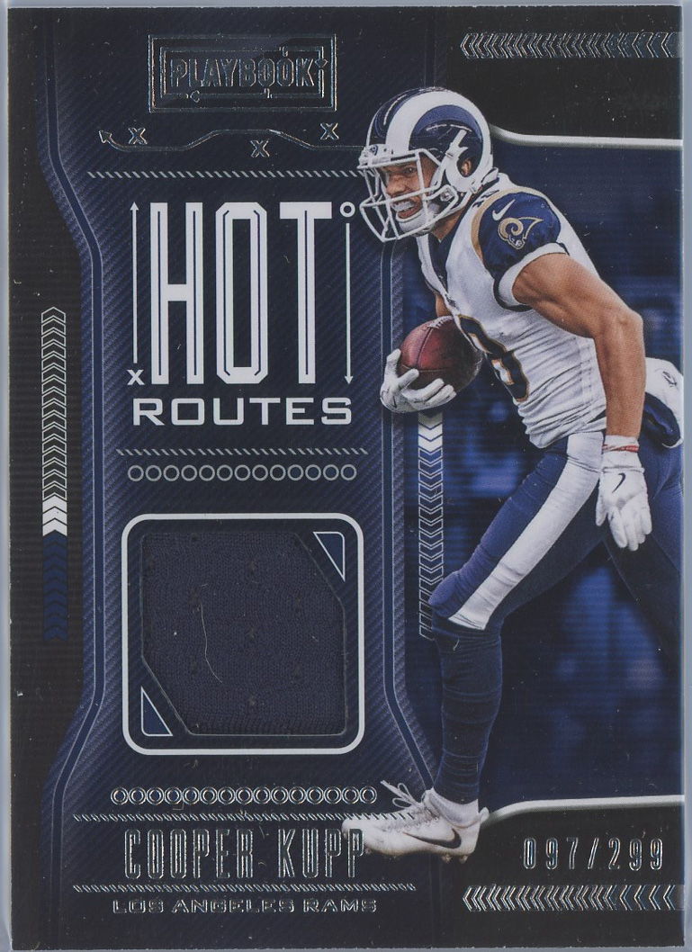 2018 Panini Playbook Hot Routes Jerseys #HR-19 Cooper Kupp Rams 097/299