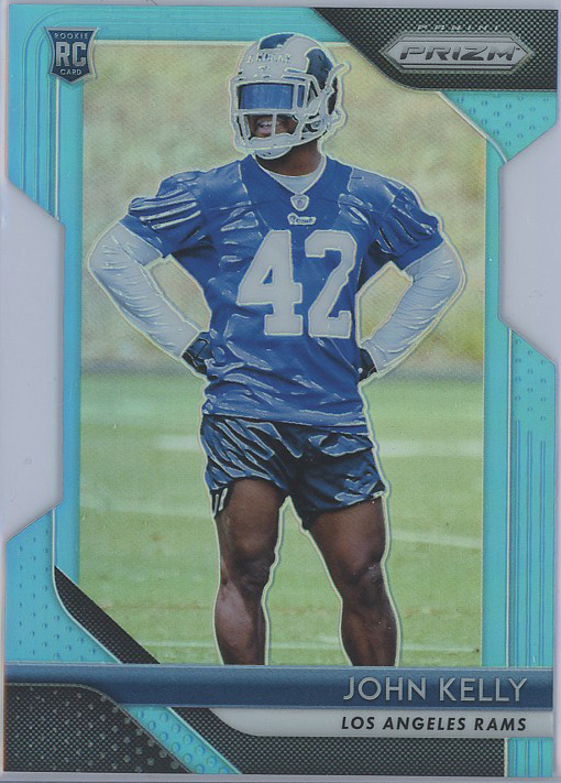 2018 Panini Prizm Prizms Light Blue #282 John Kelly Rams RC 151/199
