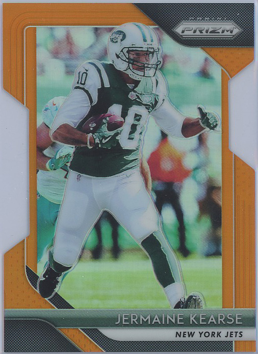 2018 Panini Prizm Prizms Orange #54 Jermaine Kearse Jets 195/249