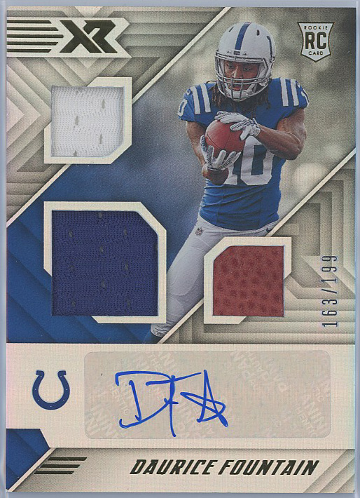 2018 Panini XR #197 Daurice Fountain Colts RC Auto 163/199