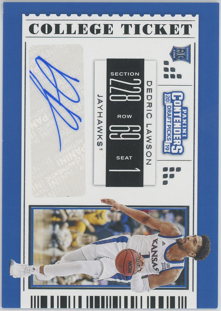 #89 Dedric Lawson Spurs RC Auto