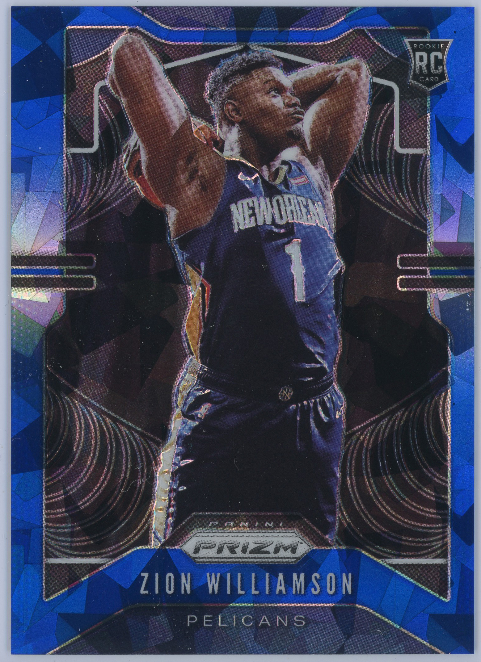 201920 Panini Prizm Prizms Blue Ice 248 Zion Williamson Pelicans RC