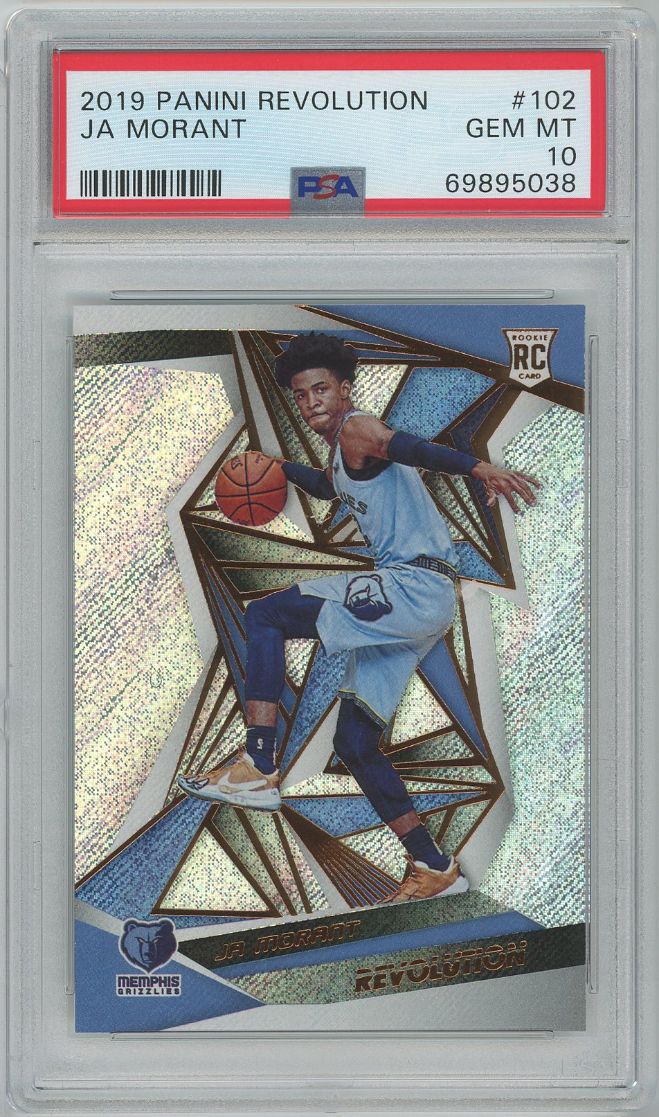 2019-20 Panini Revolution #102 Ja Morant Grizzlies RC PSA 10