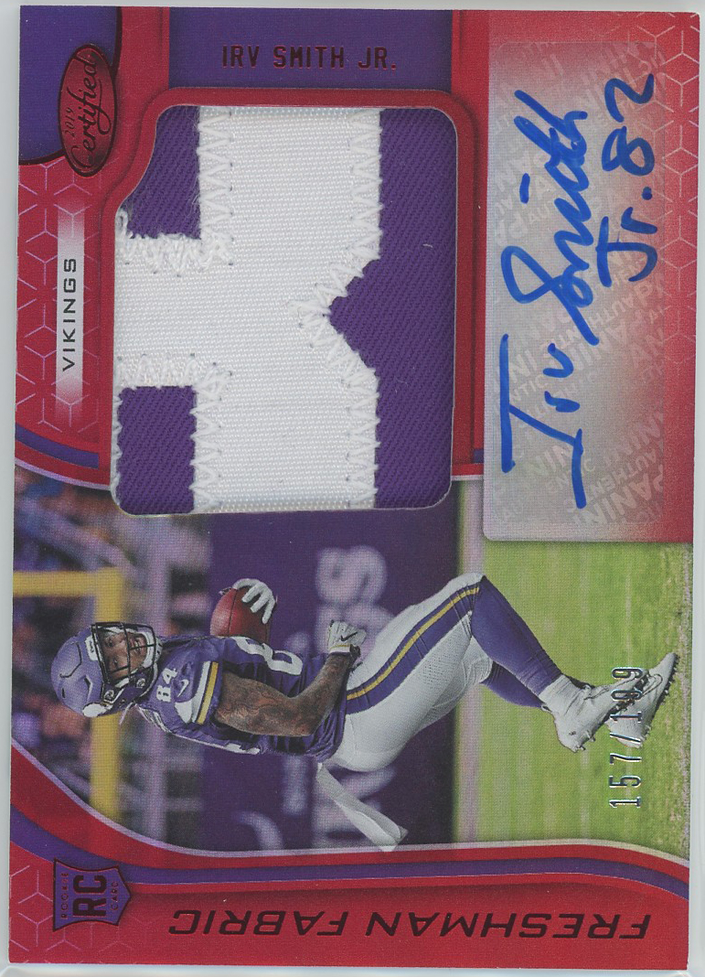 #213 Irv Smith Jr. Vikings RC Auto 157/199