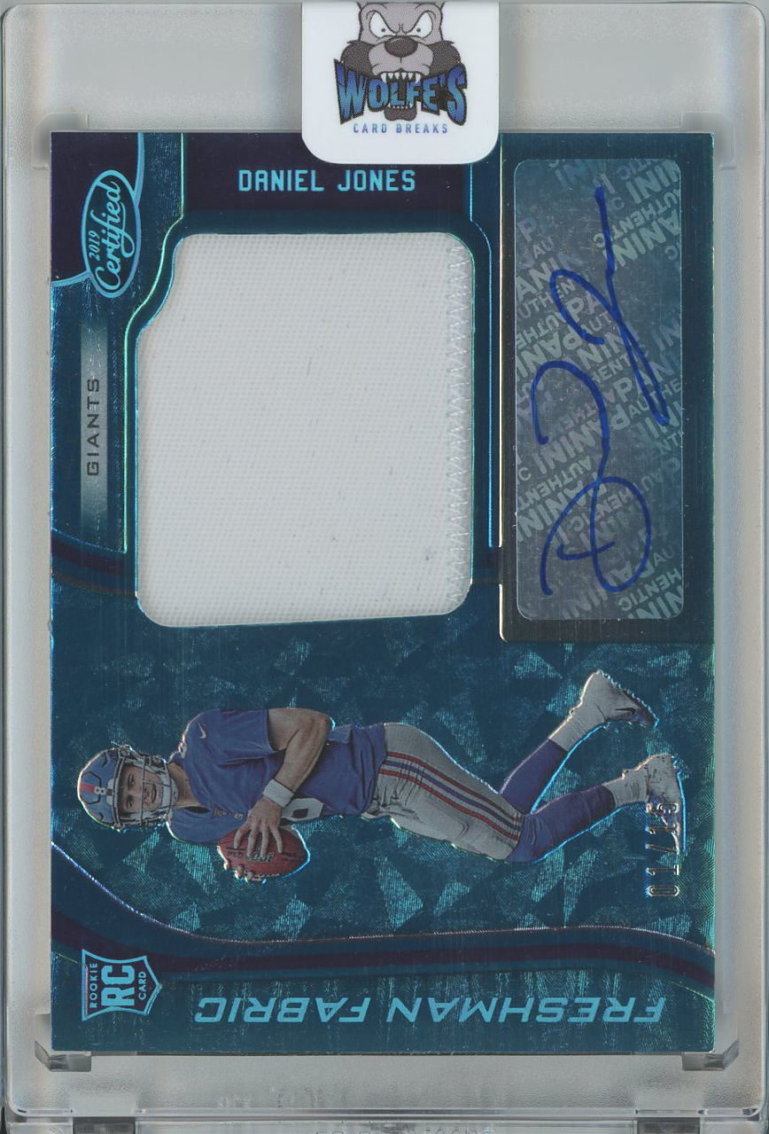 #203 Daniel Jones Giants RC Auto