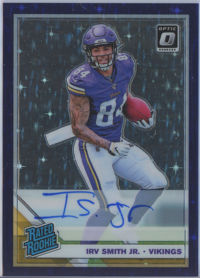 #174 Irv Smith Jr. Vikings RC Auto