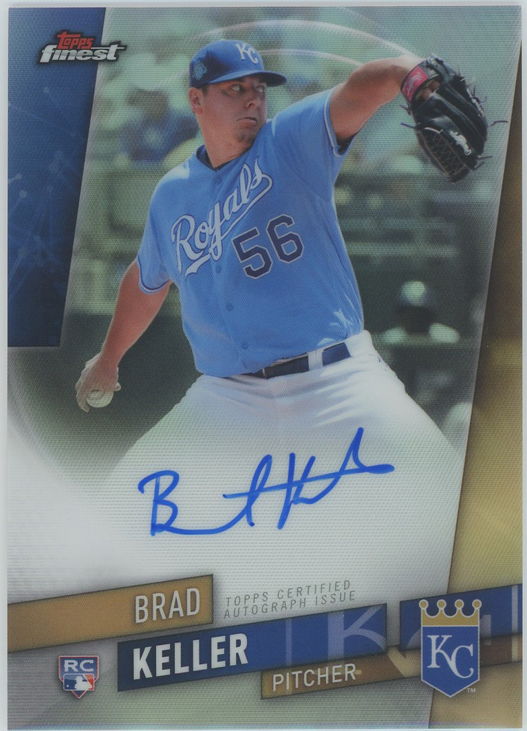 2019 Finest Autographs #FA-BK Brad Keller Royals RC Auto