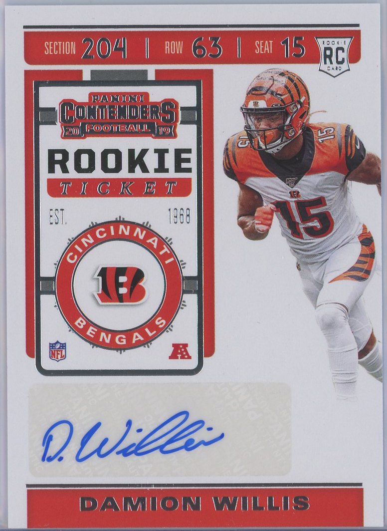 #166 Damion Willis Bengals RC Auto