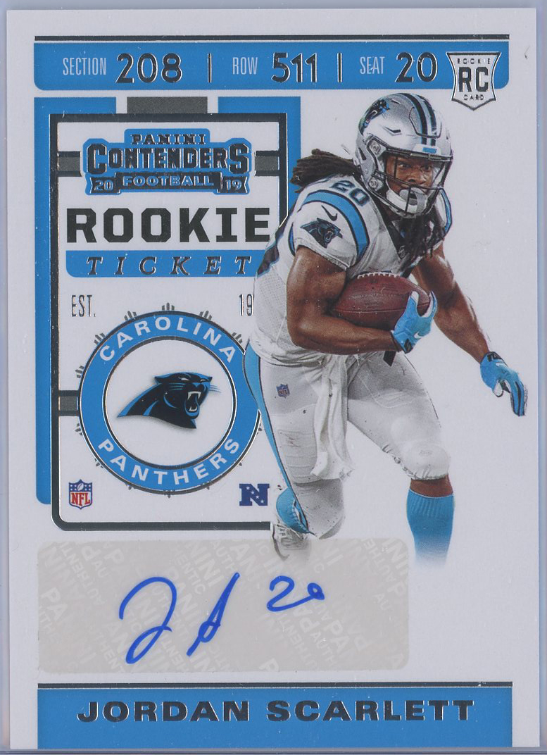 #196 Jordan Scarlett Panthers RC Auto