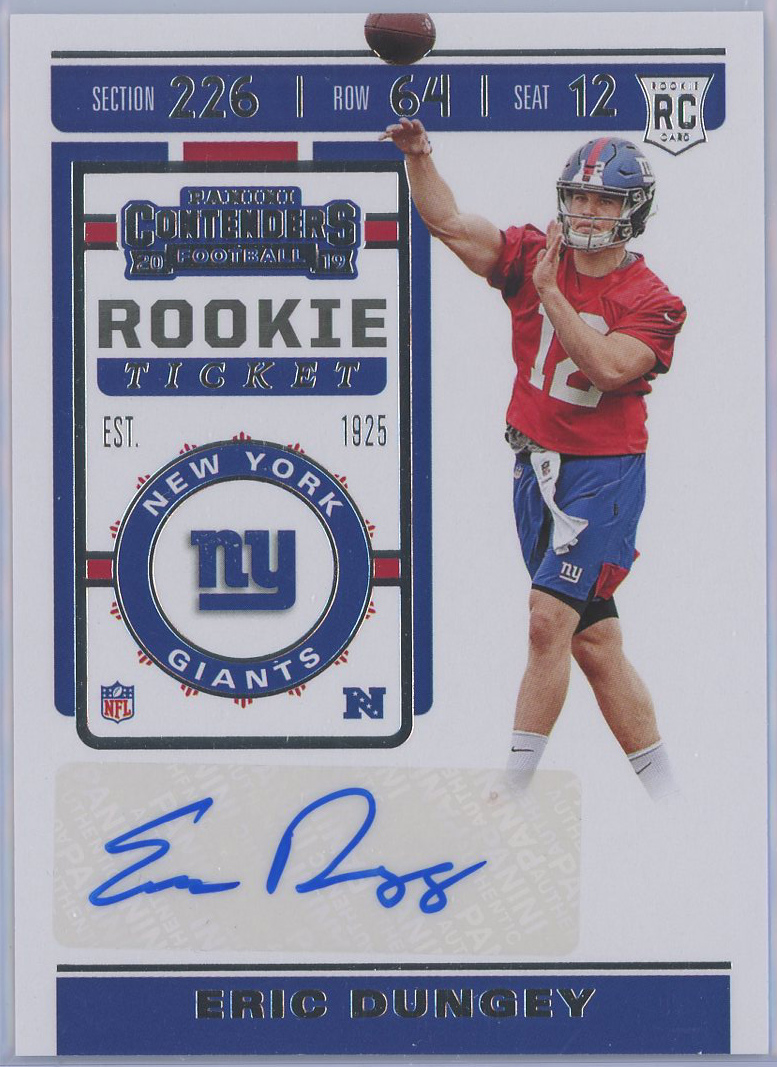 #230 Eric Dungey Giants RC Auto