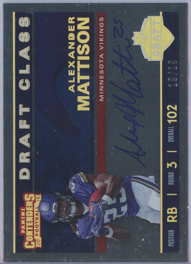 #DCA-AM Alexander Mattison Vikings RC Auto