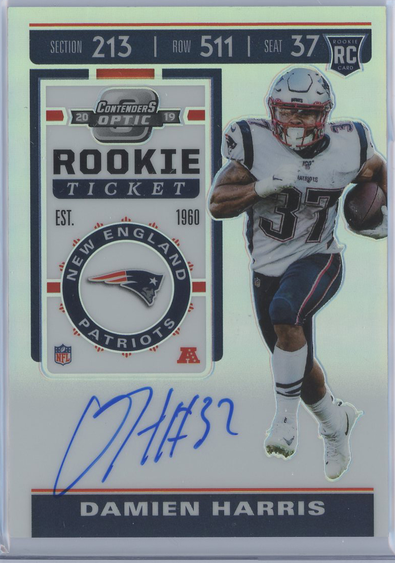#106 Damien Harris Patriots RC Auto