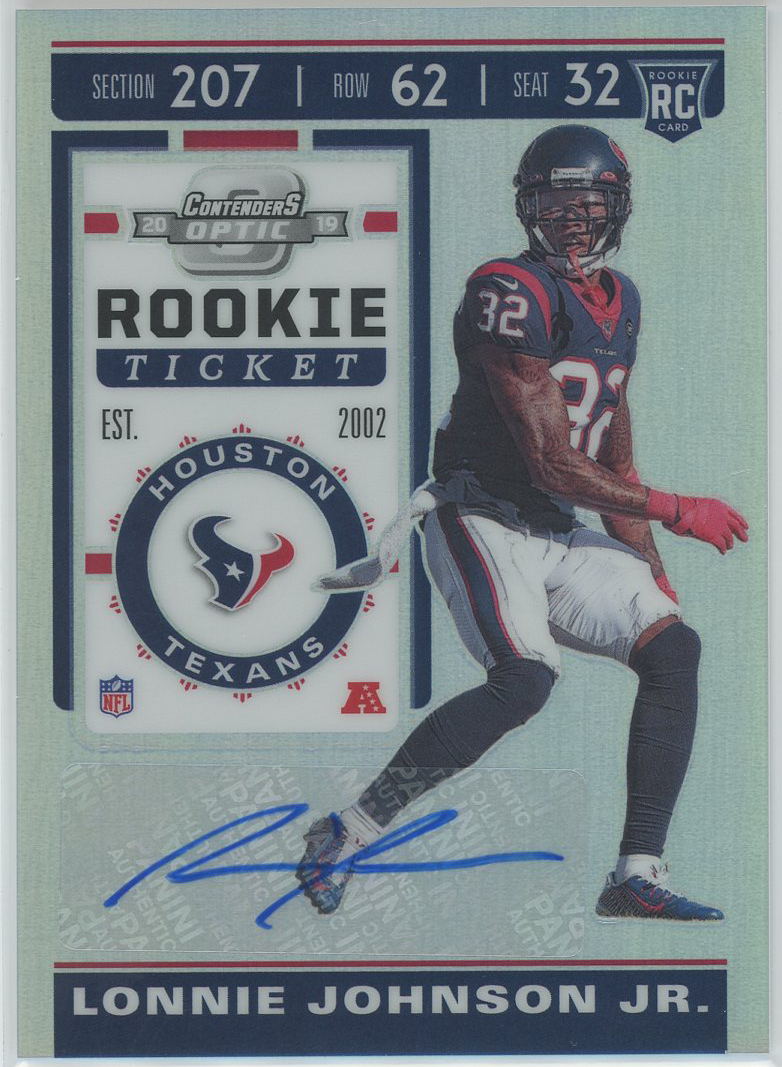 #142 Lonnie Johnson Jr. Texans RC Auto