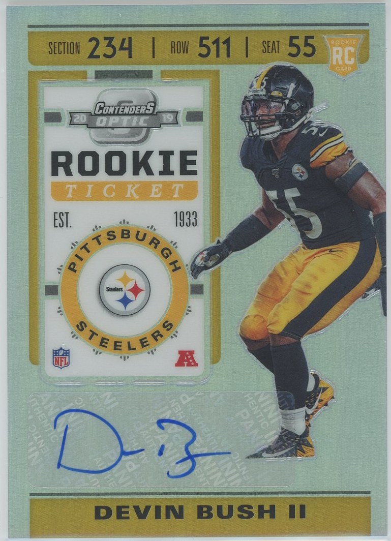 #179 Devin Bush II Steelers RC Auto