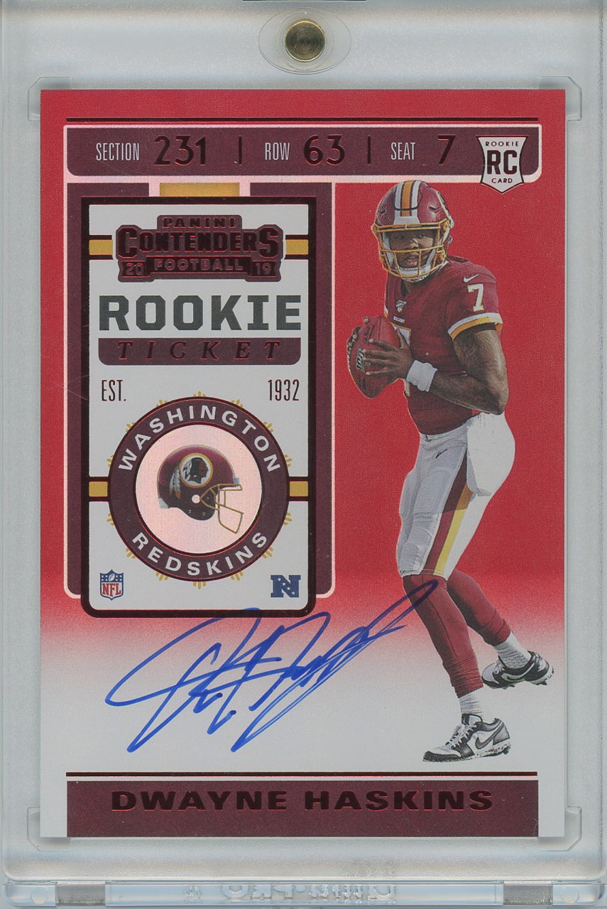 #103 Dwayne Haskins Redskins RC Auto SSP