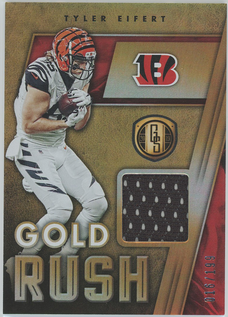 2019 Panini Gold Standard Gold Rush Jerseys #GR-19 Tyler Eifert Bengals 016/199