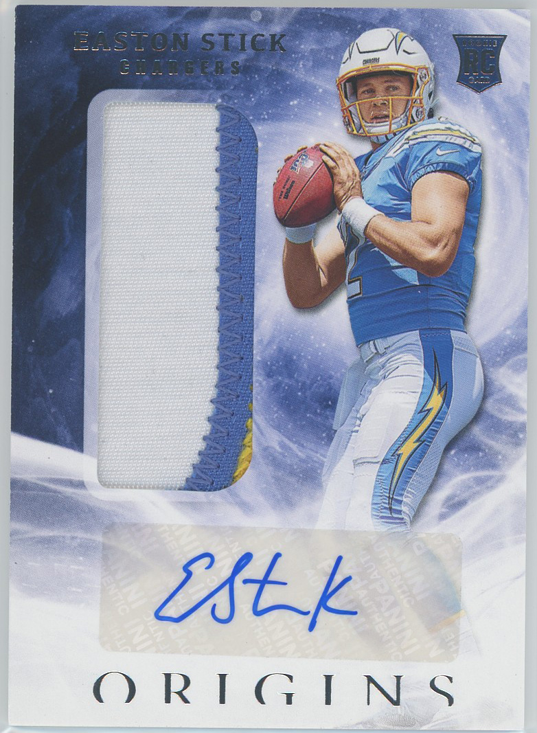 #140 Easton Stick Chargers RC RPA Auto