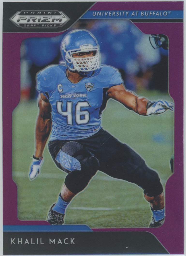 2019 Panini Prizm Draft Picks Prizms Purple #58 Khalil Mack Bears