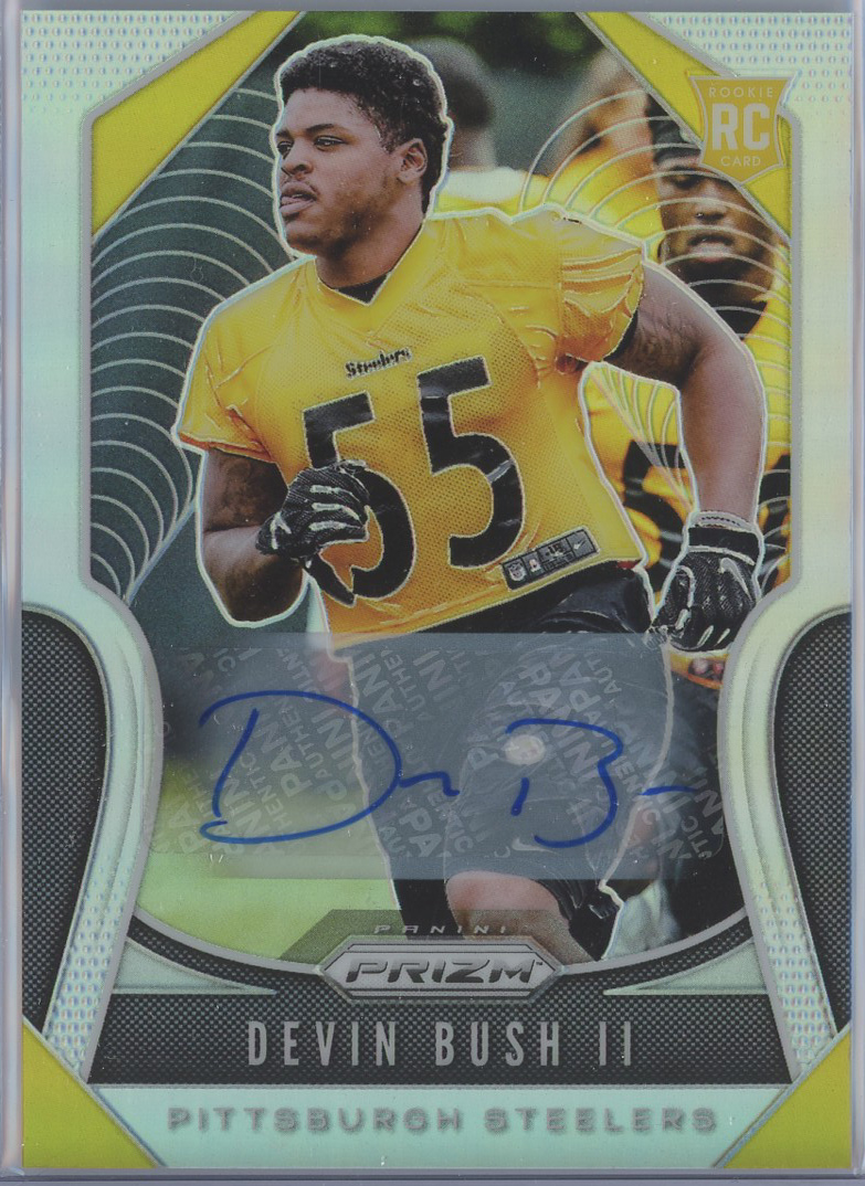 #313 Devin Bush II Steelers RC Auto