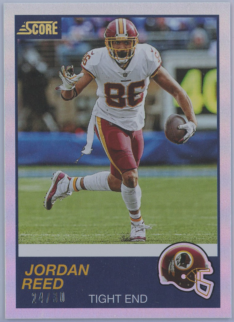 2019 Score 30th Anniversary #196 Jordan Reed Redskins 24/30