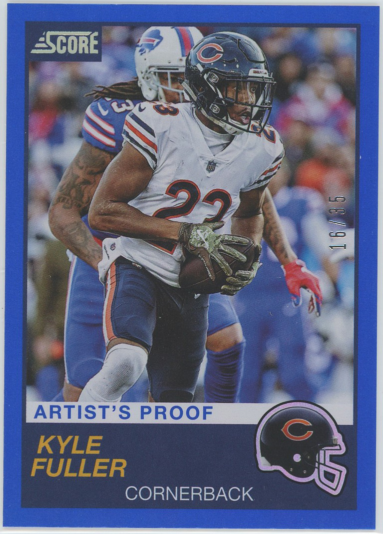 2019 Score Artist's Proof #209 Kyle Fuller Bears 16/35