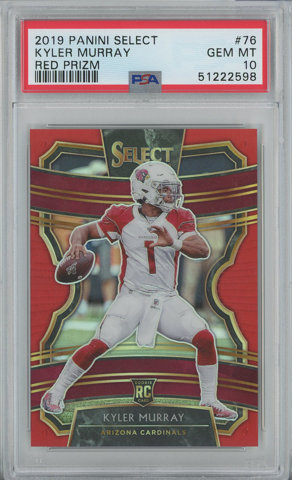 #76 Kyler Murray Cardinals RC PSA 10