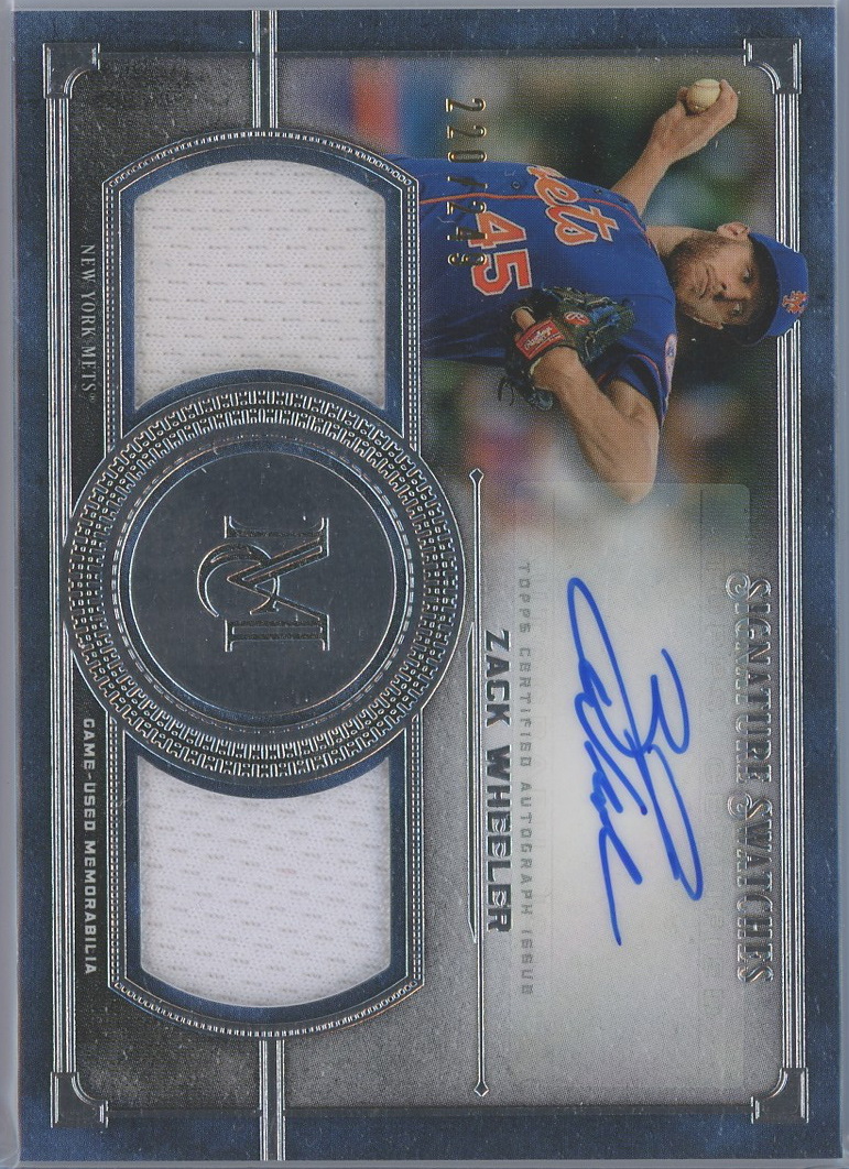#SSDA-ZW Zack Wheeler Mets Auto #SSDA-ZW Zack Wheeler Mets Auto