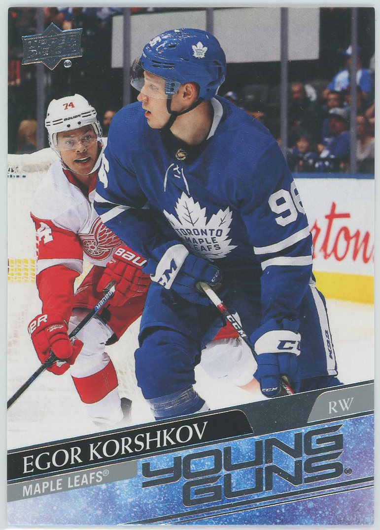 #219 Egor Korshkov Young Guns Maple Leafs RC