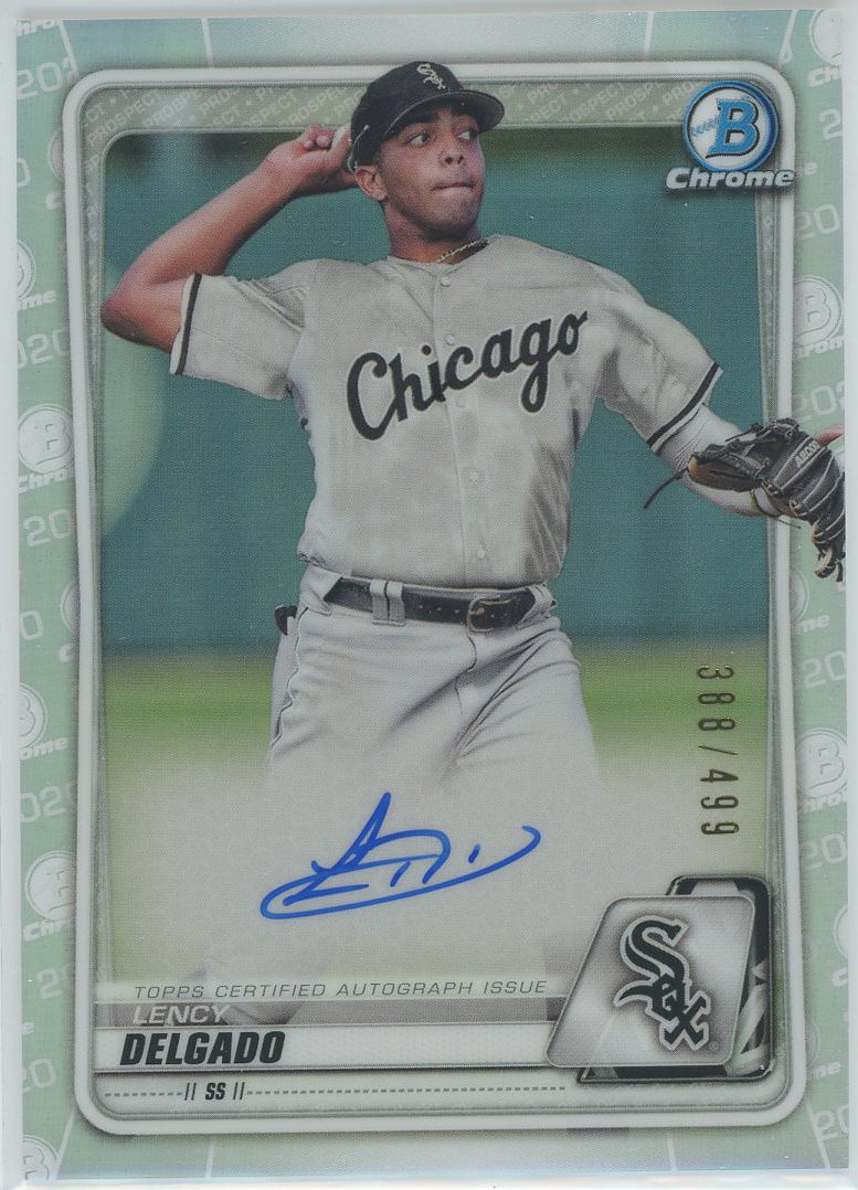 #CPA-LD Lency Delgado White Sox RC Auto