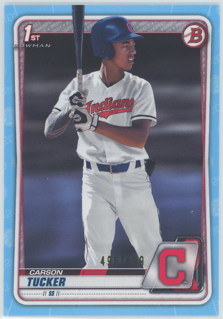 #BD-60 Carson Tucker Indians RC